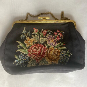 vintage 1930,s petit point ladies bag